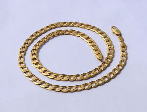 Pure 18 K G/F Gult Guld Halsband Solid Stamep AU 750 24