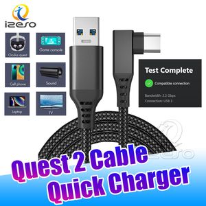 3M 5M 6M Data Line Charging Cables for Oculus Quest 2 Link Cable USB 3.1 Type C Data Transfer USB-A to Type-C 3A Quick Charger izeso