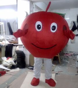Halloween Czerwony Apple Maskotki Kostium Najwyższej Jakości Dostosuj Cartoon Zwierząt Anime Tematu Charakter Dorosły Rozmiar Karnawał Boże Narodzenie Party Party Outfit