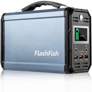 ingrosso Stazioni Di Corrente-USA Stock Flashfish W Generatore solare Batteria mAh Porto portatile Camping Battery Battery Battery ricaricabile Porte USB V per CPAP A18