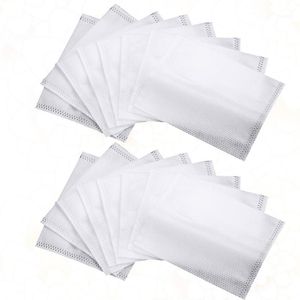 Borse portaoggetti 100PCS Confezione di sacchetti per la preparazione del caffè con filtro per tè usa e getta (Bianco)