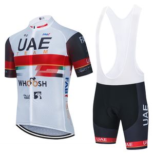 UAE Cycling Team Clothing Bike Jersey 20D Pads Shorts Set Mens Quick Dry BICYCLING Maillot Culotte Wear