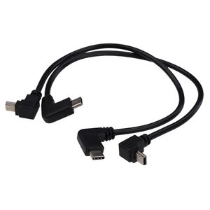 90 graders vinkel USB3.1 Typ C Man till mini 5pin USB Male Cable OTG Connector Adapter Converter