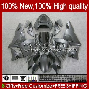 Motorcycle Fairings For KAWASAKI NINJA ZX1000 ZX 1000 CC ZX 10 R ZX-10R 04-05 Bodywork 9No.7 ZX1000C ZX10R 04 05 ZX1000CC 1000CC ZX 10R 2004 2005 Bodys kit matte black