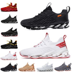Discount Non-Brand men women running shoes Blade slip on triple black white all red gray orange Terracotta Warriors mens trainers outdoor sports sneakers