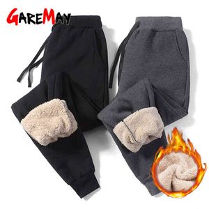Pantaloni caldi in cashmere da donna invernali Pantaloni sportivi in lana sciolti di grandi dimensioni in velluto spesso casual per 210428