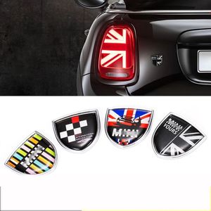 Creative 3D Metal Alloy Union Jack Emblem Badge Bilklistermärken för motorcykel Dator lastbil Racing Bakre Windows Tail Bumper Laptop Auto Dekoration Dekaler