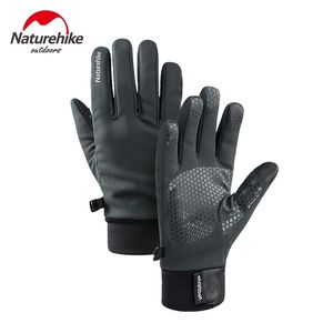 NH19S005-T Warm Insulated Winter Touchscreen Fleece Gloves Anti-Slip Windproof Cycling Camping Hiking Running 211124