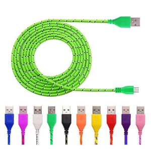 Плещенные микро USB -кабели Micro USB 1M 2 м 3 м.