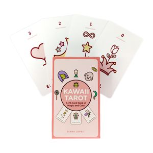 Kawaii Tarotkarten, mystische Führung, Wahrsagerei, Unterhaltung, Partys, Brettspiel, unterstützt Großhandel, 78 Blatt/Box