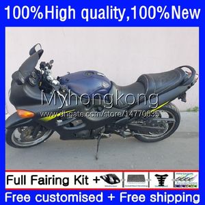 Kropp för Suzuki Katana GSXF600 GSXF750 Matt Svart GSXF 600 750 CC 98-02 17NO.133 GSX600F 600CC 750CC 1998 1999 2000 2001 2002 GSX750F GSXF-600 98 99 00 01 02 OEM FAIRING