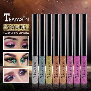 12 couleurs paillettes liquides fardes à paupières ombres oculaires applicateurs de la fondation maquillage cosmétiques