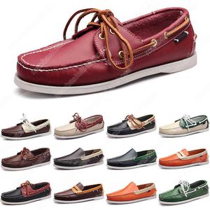 Wholesale brown loafers shoes for sale - Group buy 36 men casual shoes loafers fabric leather sneakers bottom low cut classic black red brown dress shoe mens trainer