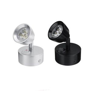 Lampa ścienna DC 12-24 V 3W LED Light Reading Light RV Morskie łóżka Campingowa Przyczepa Ciężarówka Jacht Kabina Wewnętrzna Oświetlenie Reflektor