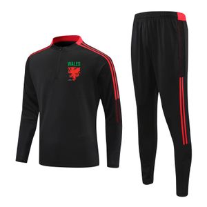 Wales adult leisure tracksuit outdoor Training jacket kit track Suits Kids Running Half zipper long sleeve Sets