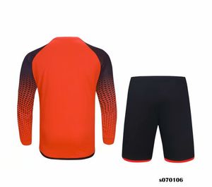 079-2 Вратарь с длинными рукавами рубашка индивидуальная услуга DIY Soccer Jersey Kit для взрослых дышащих пользовательских персонализированных услуг школьной команды любые клубные футбольные рубашки