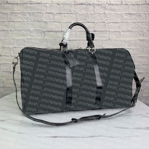 Orijinal Deri Trim Duffel Torbalar Unisex Gecelik Çanta Deprecisi Seyahatler İçin Duffels