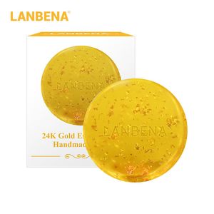 Handgemachte Seife aus 24 Karat Gold, Anti-Aging-Algen, Tiefenreinigung, feuchtigkeitsspendend, nährend, aufhellend, Anti-Falten-Schönheits-Gesichtspflege