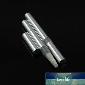 Garrafas de embalagem 3ml recipiente cosmético de prata tube de alumínio dentes clareamento essência portátil caneta de torção recarregável