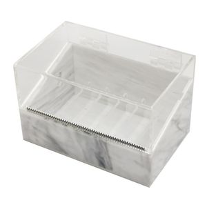 Eyebrow Tools & Stencils Q1QD 6 Rolls Dustproof Eyelash Tape Cutter False Dispenser Acrylic Multi-Grids Tapes Storage Box