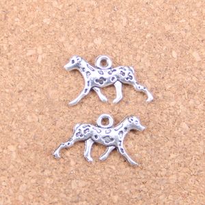 101st Antik Silver Bronze Plated Dog Dalmatians Charms Pendant DIY Halsband Armband Bangle Fynd 13 * 25mm