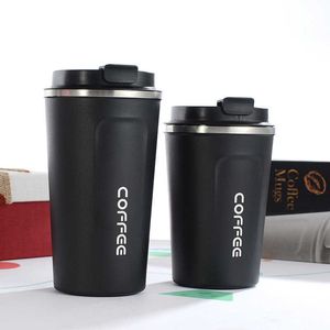 510/380 ml Doppelte Edelstahl-Kaffeetasse Premium-Vakuumflasche Wasserflasche Tragbare Reise-Thermosflasche 210615