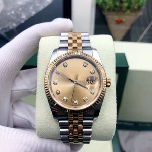 Unisex's Watches 116233 36mm Mechanical Automatic Gold Dial Jubilee Bracelet Original Box Paper Luxury Men's Wristwatches