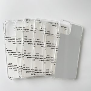 Custodia per telefono con stampa a trasferimento sublimatico in plastica dura per iPhone 11 12 mini 13 pro Max 8 plus XR xs SE + inserto piastra in alluminio bianco 100 pezzi/lottp