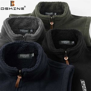 Män tjockna fleece varm västjacka höst mode casual väst män kappa vinter hög kvalitet stor storlek S-5XL väst män 211104