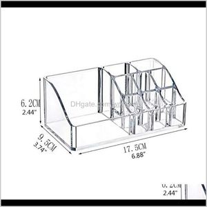 Zakładka Houseeping Home GardenMakeup Organizer Wyczyść Plastikowe Szminki Szczotki Uchwyt Wyświetlacz F1 Pudełka do przechowywania Bins Drop Dostawa 20