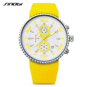 SINOBI мода мужские женские спортивные часы секундомер водонепроницаемый силиконовый полоса бегущий хронограф часы Relojes Para Hombre Q0524