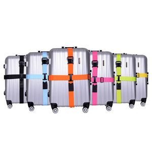 Bag Parts & Accessories Practical Nylon Travel Suitcase Cross Straps Luggage Strapping Belt Backpack Adjustable Packing Belts