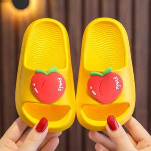 Summer Home Indoor Soft Bottom Non-slip Girls Cute Outer Wear Sandales pour enfants Cartoon Slipperss Fashion Pantoufles pour enfants G1218