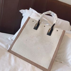 Top Women Handbags Tote Shopping Bag Handbag High Quality Fashion Linen Large Beach Bags Luxury Designer Travel Crossbody