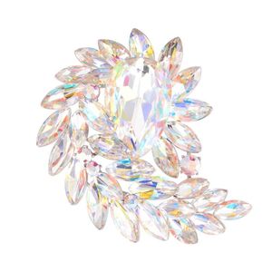 Pins, Brooches BEADSLAND Bouquet Brand Jewelry Crystal Brooch High Quality Luxurious Twinkling Wedding Clothing Decoration Women Gift