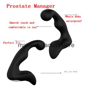 Massage 7 Frekvens Man Prostata Massage Vibrator Anal Plug Silicone Prostata Stimulator Butt Plug Sexleksaker för män Sex Adulut Products