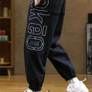 Primavera Outono Carta de Moda Harem Calças Homens Hip Hop Streetwear Preto Cinza Loxo Sweatpants Homens Jogadores Plus Size Baggy Calças 220311