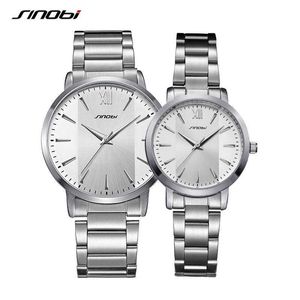 Sinobi Elegant Brand Women Watch Luxury Sier Quartz Kvinnors Klockor Dam Stål Antik Genève Armbandsur Clock Relogio Q0524