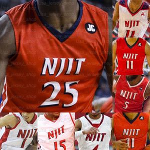 Изготовленные на заказ баскетбольные майки NJIT Highlanders Зак Кукс Бринсон Шикуан Гиббс Сулейман Диакит Рейли Уолш