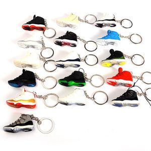 Sleutelhangers Lanyards Mode Sportschoenen Sleutelhanger Schattig basketbal sleutelhanger Autosleutels Tas hanger Cadeau DIY 3 d creatieve koppels schoenen schimmel HYK7