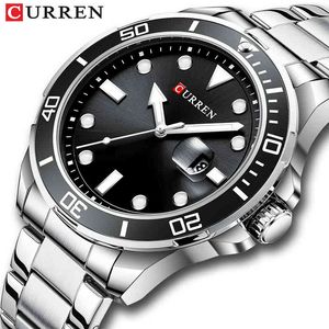 CURREN Top Brand Luxury Fashion Diver Watch Men Waterproof Date Clock Sport Watches Mens Quartz Wristwatch Relogio Masculino 210517