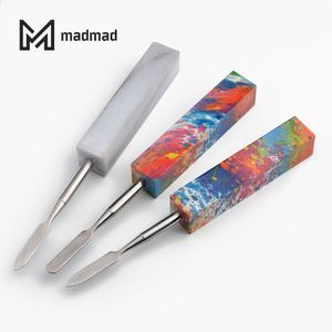 Metal fumar Dabber com suporte de resina 148mm cera Ool Dabble Use para vidro Bongs quartzo bangers petróleo plataformas