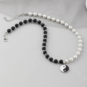 Collane a sospensione collana da uomo piccola yin yang taichi in lega di gioielli unisex