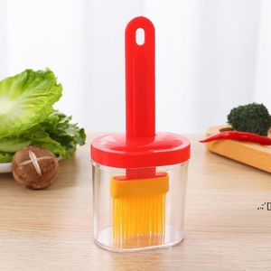 Silicone Oil Brush Temperature Resistant Oil Bottle Baking Pancake Barbecue Cooking BBQ Grilling Accessories Tool Kitchen Gadget LLA10796