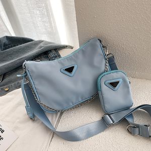 Brand Mother Bag Nya kvinnors interna rampaket underarmsäck tre-i-en nylon hobo kedja axel messenger mode kvinnor väskor 252e