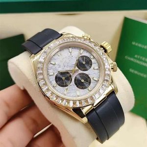 Automatisk mekanisk herrklocka Designer Fashion Meteorite Face Dial Folding Buckle Sapphire Glass Star Business Handbag