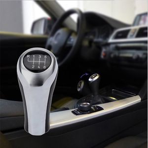 Gear Shift Knob For BMW 1 3 5 6 Series E46 E53 E60 E61 E63 E65 E81 E82 E83 E87 E90 E91 E92 X1 X3 X5 M silver Carbon