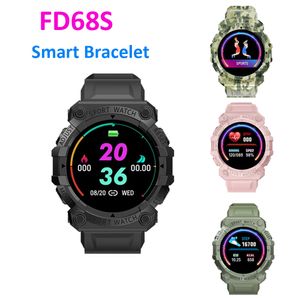 FD68S Smart Watch Wristbands Bluetooth PASHATION TRACKING Blood Pressure Monitor Fashion Health påminner Ultra-långa Standby Sports Watches Armband