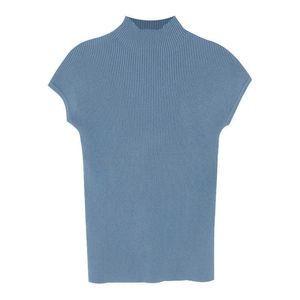 Turtleneck das mulheres de Itoolin camisetas Tops de manga curta magro Tops feminino t-shirt skinny de malha tshirt verão 2021 y0629