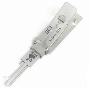 New Arrival LISHI SC1 2 in 1 Lock Pick for Open Lock Door House Key Opener Lockpick Set Locksmith Tools